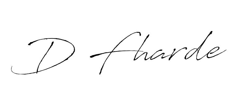 Make a beautiful signature design for name D Fharde. With this signature (Antro_Vectra) style, you can create a handwritten signature for free. D Fharde signature style 6 images and pictures png