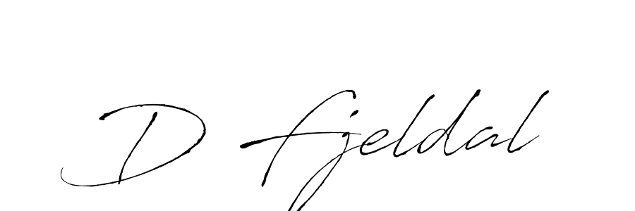 Create a beautiful signature design for name D Fjeldal. With this signature (Antro_Vectra) fonts, you can make a handwritten signature for free. D Fjeldal signature style 6 images and pictures png