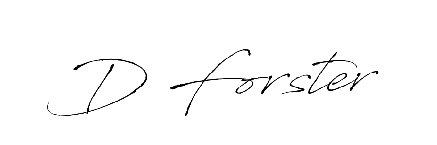 Also we have D Forster name is the best signature style. Create professional handwritten signature collection using Antro_Vectra autograph style. D Forster signature style 6 images and pictures png
