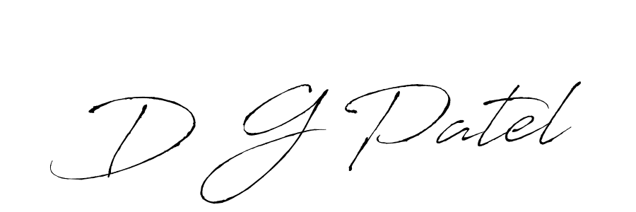 Design your own signature with our free online signature maker. With this signature software, you can create a handwritten (Antro_Vectra) signature for name D G Patel. D G Patel signature style 6 images and pictures png