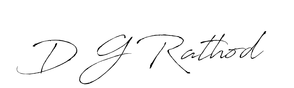 Make a beautiful signature design for name D G Rathod. With this signature (Antro_Vectra) style, you can create a handwritten signature for free. D G Rathod signature style 6 images and pictures png