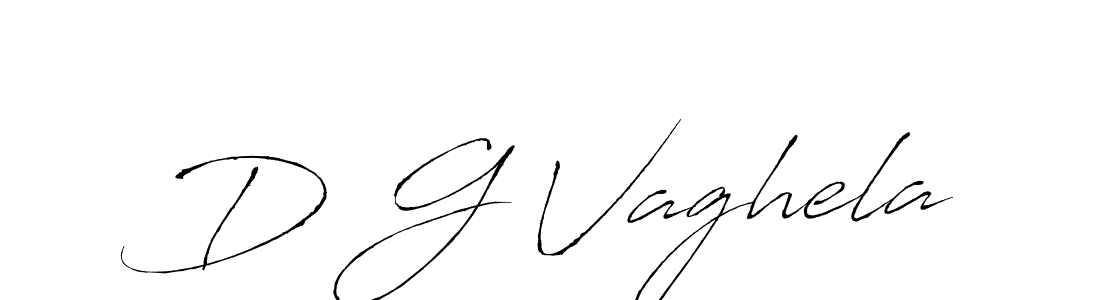Design your own signature with our free online signature maker. With this signature software, you can create a handwritten (Antro_Vectra) signature for name D G Vaghela. D G Vaghela signature style 6 images and pictures png