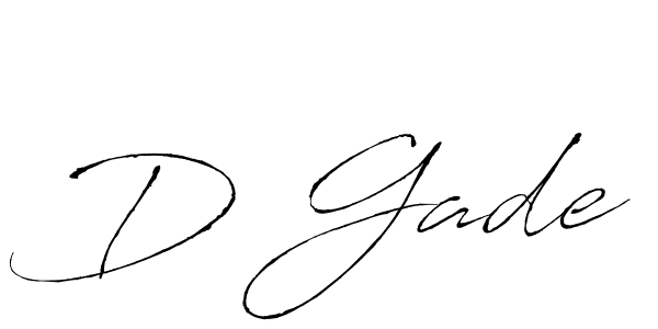 The best way (Antro_Vectra) to make a short signature is to pick only two or three words in your name. The name D Gade include a total of six letters. For converting this name. D Gade signature style 6 images and pictures png