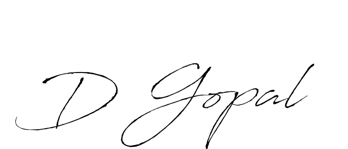 You should practise on your own different ways (Antro_Vectra) to write your name (D Gopal) in signature. don't let someone else do it for you. D Gopal signature style 6 images and pictures png