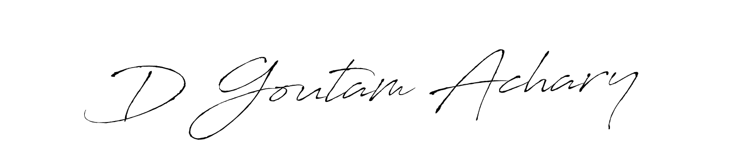 D Goutam Achary stylish signature style. Best Handwritten Sign (Antro_Vectra) for my name. Handwritten Signature Collection Ideas for my name D Goutam Achary. D Goutam Achary signature style 6 images and pictures png