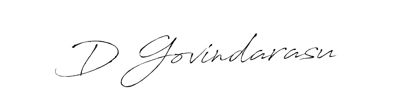 Create a beautiful signature design for name D Govindarasu. With this signature (Antro_Vectra) fonts, you can make a handwritten signature for free. D Govindarasu signature style 6 images and pictures png