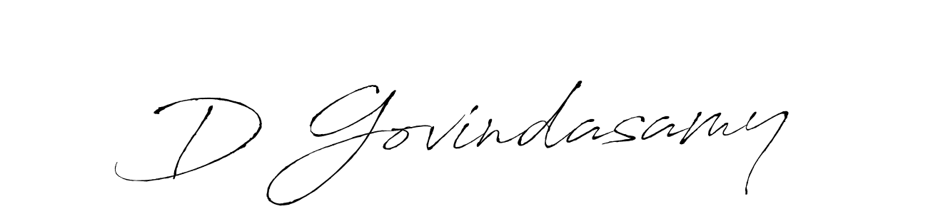 How to make D Govindasamy name signature. Use Antro_Vectra style for creating short signs online. This is the latest handwritten sign. D Govindasamy signature style 6 images and pictures png