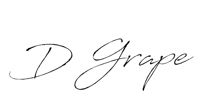 You should practise on your own different ways (Antro_Vectra) to write your name (D Grape) in signature. don't let someone else do it for you. D Grape signature style 6 images and pictures png