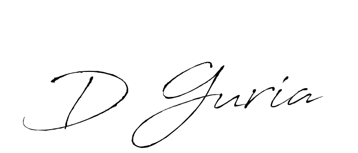 The best way (Antro_Vectra) to make a short signature is to pick only two or three words in your name. The name D Guria include a total of six letters. For converting this name. D Guria signature style 6 images and pictures png