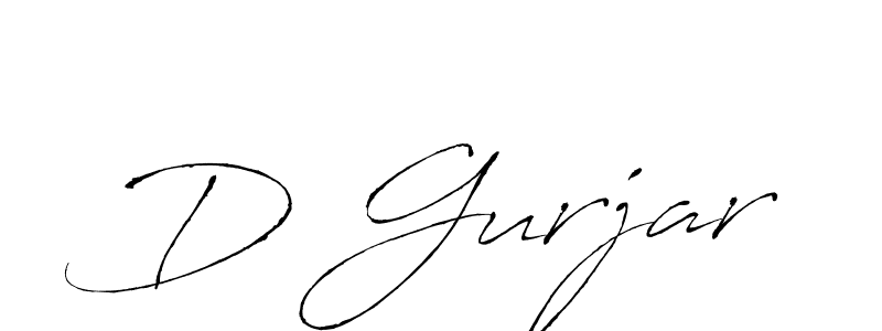 D Gurjar stylish signature style. Best Handwritten Sign (Antro_Vectra) for my name. Handwritten Signature Collection Ideas for my name D Gurjar. D Gurjar signature style 6 images and pictures png