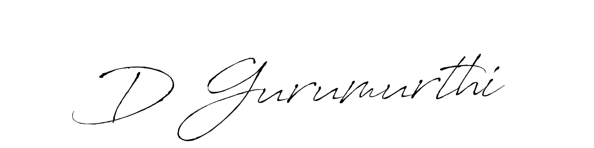 Make a beautiful signature design for name D Gurumurthi. With this signature (Antro_Vectra) style, you can create a handwritten signature for free. D Gurumurthi signature style 6 images and pictures png