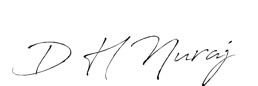 Use a signature maker to create a handwritten signature online. With this signature software, you can design (Antro_Vectra) your own signature for name D H Nuraj. D H Nuraj signature style 6 images and pictures png