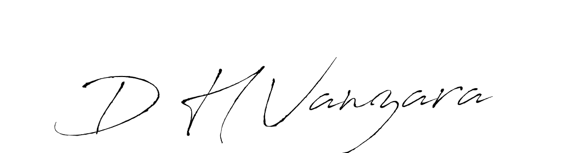 Similarly Antro_Vectra is the best handwritten signature design. Signature creator online .You can use it as an online autograph creator for name D H Vanzara. D H Vanzara signature style 6 images and pictures png