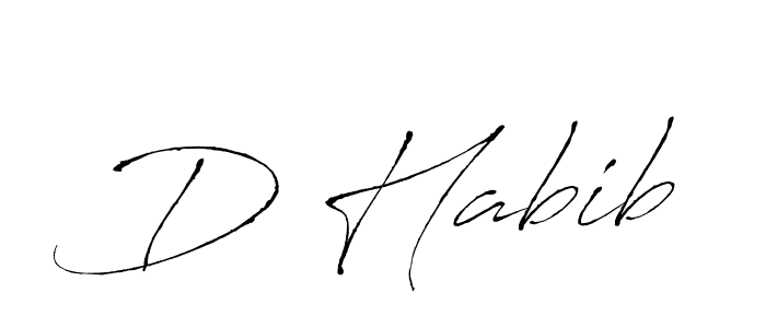 How to Draw D Habib signature style? Antro_Vectra is a latest design signature styles for name D Habib. D Habib signature style 6 images and pictures png