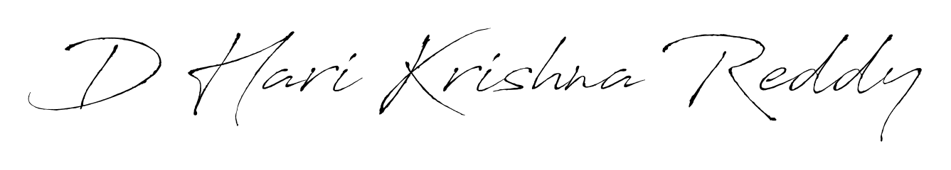You can use this online signature creator to create a handwritten signature for the name D Hari Krishna Reddy. This is the best online autograph maker. D Hari Krishna Reddy signature style 6 images and pictures png
