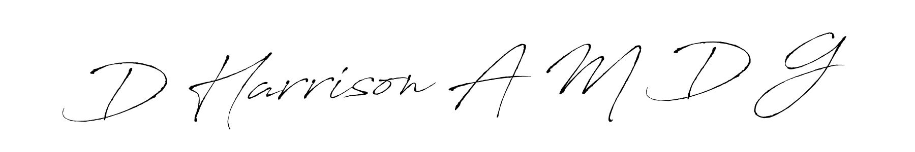 How to make D Harrison A M D G signature? Antro_Vectra is a professional autograph style. Create handwritten signature for D Harrison A M D G name. D Harrison A M D G signature style 6 images and pictures png