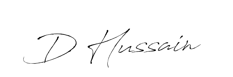 Make a beautiful signature design for name D Hussain. Use this online signature maker to create a handwritten signature for free. D Hussain signature style 6 images and pictures png