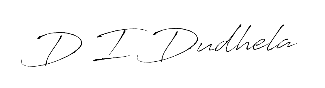 Use a signature maker to create a handwritten signature online. With this signature software, you can design (Antro_Vectra) your own signature for name D I Dudhela. D I Dudhela signature style 6 images and pictures png