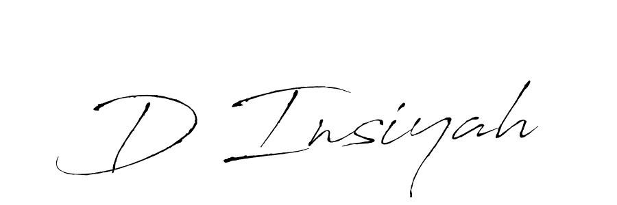 This is the best signature style for the D Insiyah name. Also you like these signature font (Antro_Vectra). Mix name signature. D Insiyah signature style 6 images and pictures png