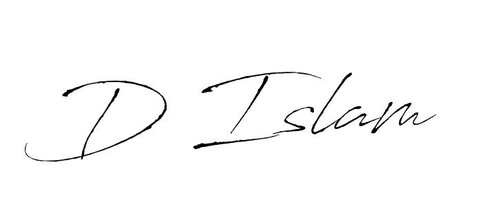 How to Draw D Islam signature style? Antro_Vectra is a latest design signature styles for name D Islam. D Islam signature style 6 images and pictures png