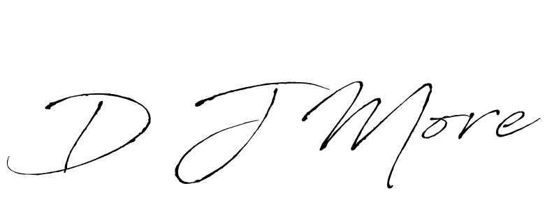 You should practise on your own different ways (Antro_Vectra) to write your name (D J More) in signature. don't let someone else do it for you. D J More signature style 6 images and pictures png