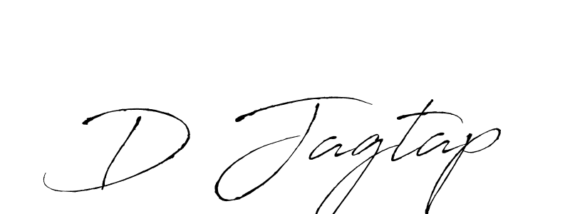Make a beautiful signature design for name D Jagtap. With this signature (Antro_Vectra) style, you can create a handwritten signature for free. D Jagtap signature style 6 images and pictures png