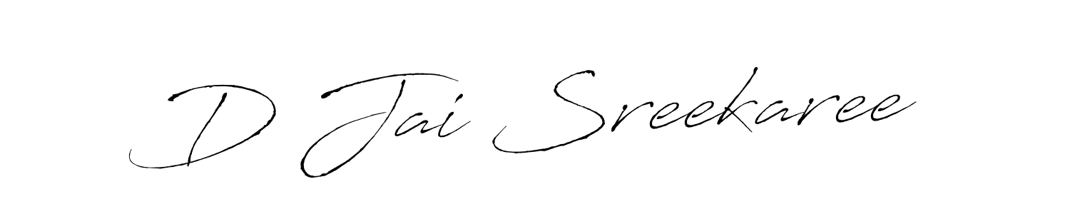 Create a beautiful signature design for name D Jai Sreekaree. With this signature (Antro_Vectra) fonts, you can make a handwritten signature for free. D Jai Sreekaree signature style 6 images and pictures png