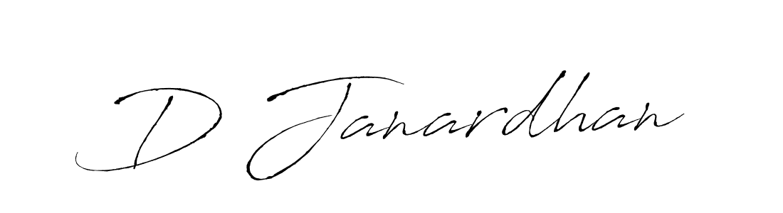 Make a beautiful signature design for name D Janardhan. With this signature (Antro_Vectra) style, you can create a handwritten signature for free. D Janardhan signature style 6 images and pictures png