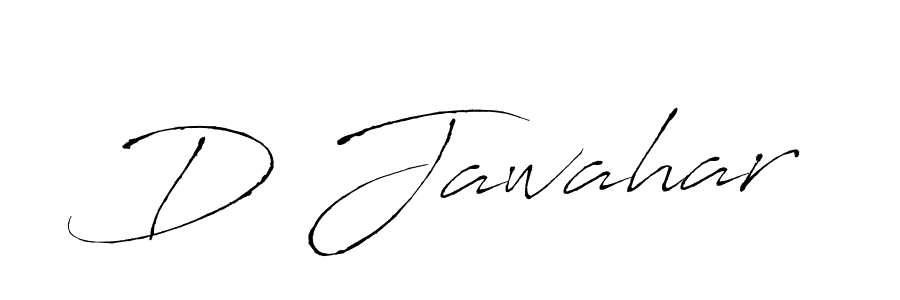 Use a signature maker to create a handwritten signature online. With this signature software, you can design (Antro_Vectra) your own signature for name D Jawahar. D Jawahar signature style 6 images and pictures png