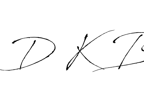 Design your own signature with our free online signature maker. With this signature software, you can create a handwritten (Antro_Vectra) signature for name D K B. D K B signature style 6 images and pictures png