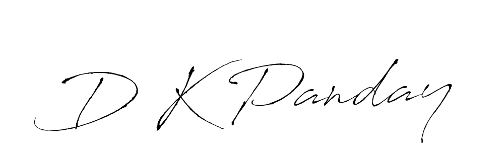 Also You can easily find your signature by using the search form. We will create D K Panday name handwritten signature images for you free of cost using Antro_Vectra sign style. D K Panday signature style 6 images and pictures png