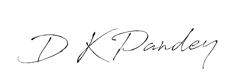 Create a beautiful signature design for name D K Pandey. With this signature (Antro_Vectra) fonts, you can make a handwritten signature for free. D K Pandey signature style 6 images and pictures png