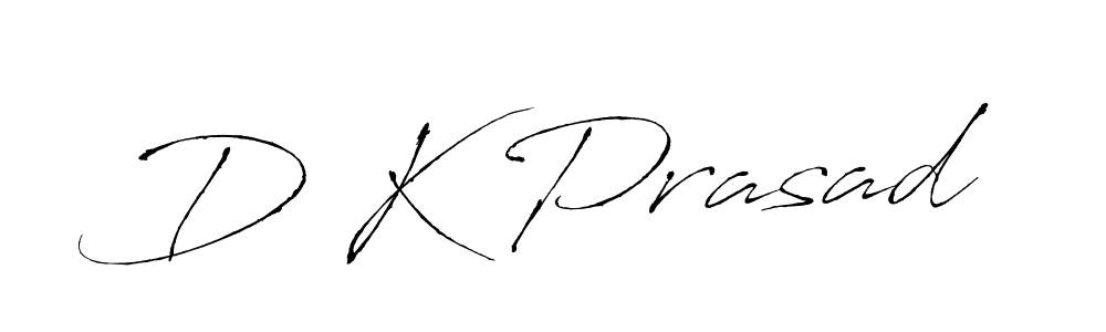 The best way (Antro_Vectra) to make a short signature is to pick only two or three words in your name. The name D K Prasad include a total of six letters. For converting this name. D K Prasad signature style 6 images and pictures png