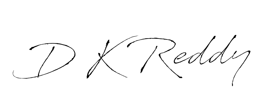 The best way (Antro_Vectra) to make a short signature is to pick only two or three words in your name. The name D K Reddy include a total of six letters. For converting this name. D K Reddy signature style 6 images and pictures png
