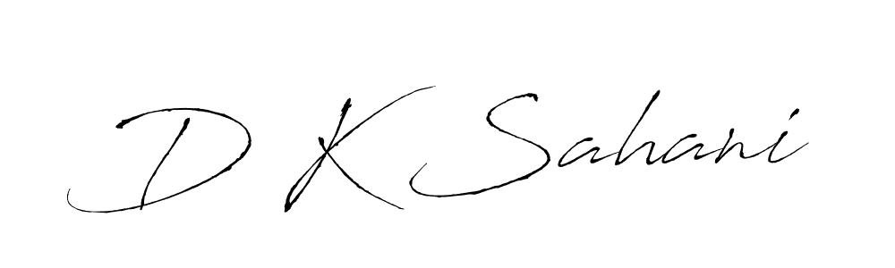 You can use this online signature creator to create a handwritten signature for the name D K Sahani. This is the best online autograph maker. D K Sahani signature style 6 images and pictures png