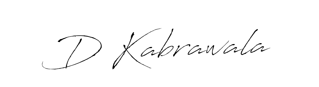 Use a signature maker to create a handwritten signature online. With this signature software, you can design (Antro_Vectra) your own signature for name D Kabrawala. D Kabrawala signature style 6 images and pictures png
