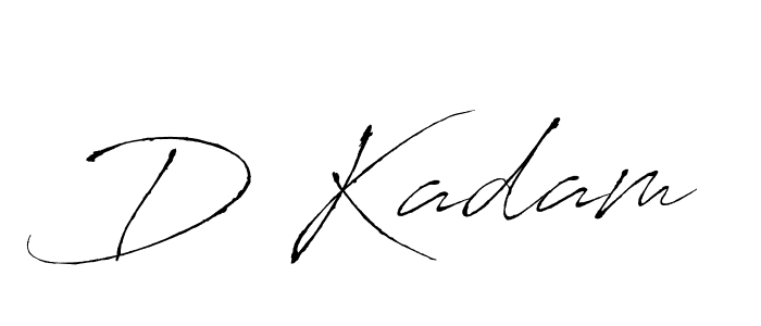 Similarly Antro_Vectra is the best handwritten signature design. Signature creator online .You can use it as an online autograph creator for name D Kadam. D Kadam signature style 6 images and pictures png