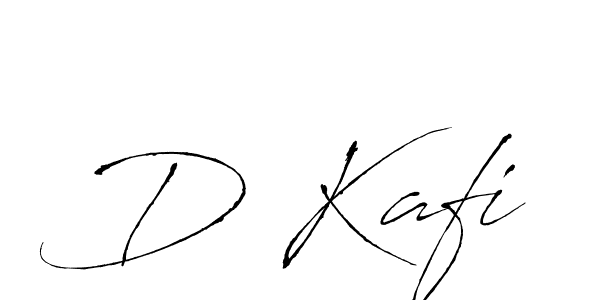 How to make D Kafi name signature. Use Antro_Vectra style for creating short signs online. This is the latest handwritten sign. D Kafi signature style 6 images and pictures png