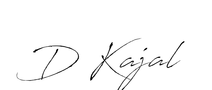 D Kajal stylish signature style. Best Handwritten Sign (Antro_Vectra) for my name. Handwritten Signature Collection Ideas for my name D Kajal. D Kajal signature style 6 images and pictures png