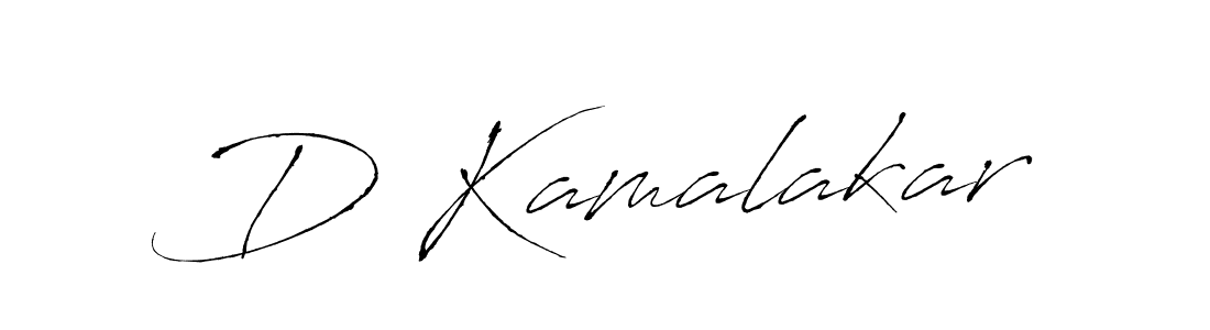Create a beautiful signature design for name D Kamalakar. With this signature (Antro_Vectra) fonts, you can make a handwritten signature for free. D Kamalakar signature style 6 images and pictures png