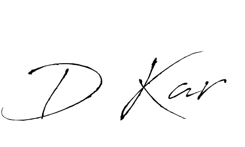 How to make D Kar signature? Antro_Vectra is a professional autograph style. Create handwritten signature for D Kar name. D Kar signature style 6 images and pictures png