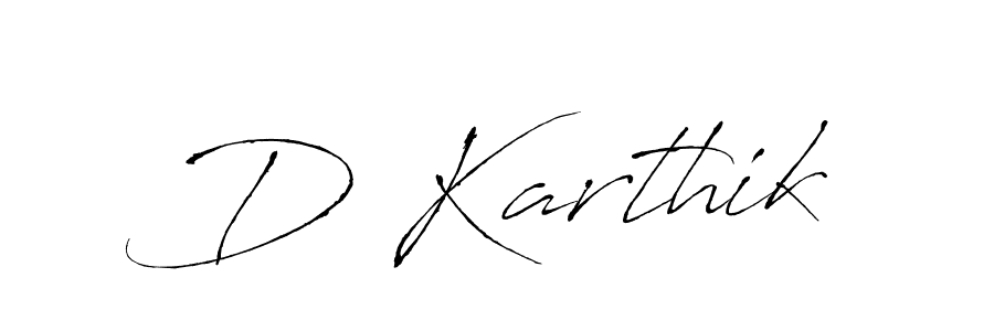 Also we have D Karthik name is the best signature style. Create professional handwritten signature collection using Antro_Vectra autograph style. D Karthik signature style 6 images and pictures png