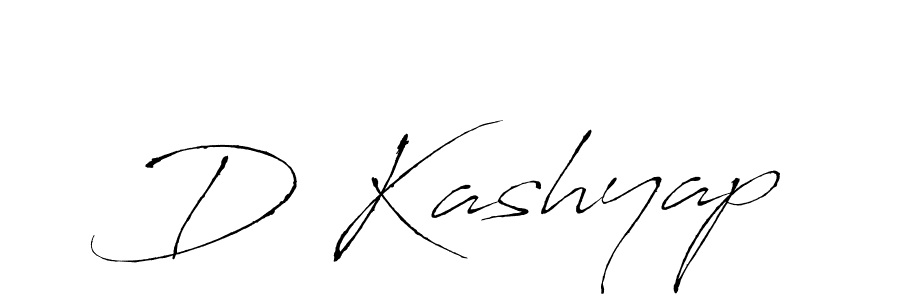 How to make D Kashyap name signature. Use Antro_Vectra style for creating short signs online. This is the latest handwritten sign. D Kashyap signature style 6 images and pictures png