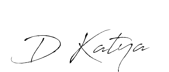 Also You can easily find your signature by using the search form. We will create D Katya name handwritten signature images for you free of cost using Antro_Vectra sign style. D Katya signature style 6 images and pictures png