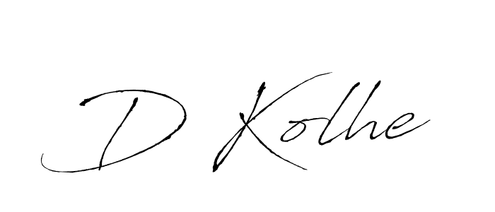 How to make D Kolhe signature? Antro_Vectra is a professional autograph style. Create handwritten signature for D Kolhe name. D Kolhe signature style 6 images and pictures png