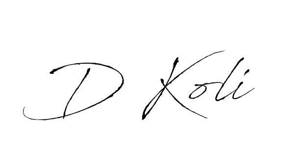 Also we have D Koli name is the best signature style. Create professional handwritten signature collection using Antro_Vectra autograph style. D Koli signature style 6 images and pictures png