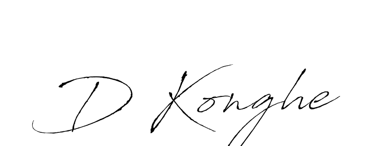 Design your own signature with our free online signature maker. With this signature software, you can create a handwritten (Antro_Vectra) signature for name D Konghe. D Konghe signature style 6 images and pictures png