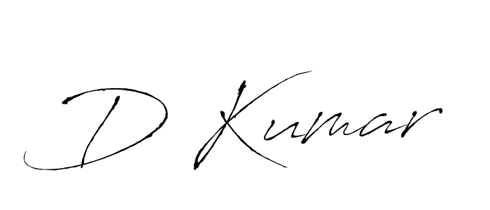 How to make D Kumar signature? Antro_Vectra is a professional autograph style. Create handwritten signature for D Kumar name. D Kumar signature style 6 images and pictures png