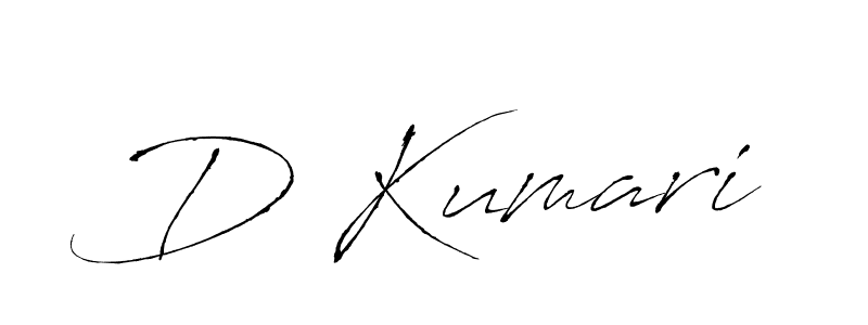 How to make D Kumari signature? Antro_Vectra is a professional autograph style. Create handwritten signature for D Kumari name. D Kumari signature style 6 images and pictures png