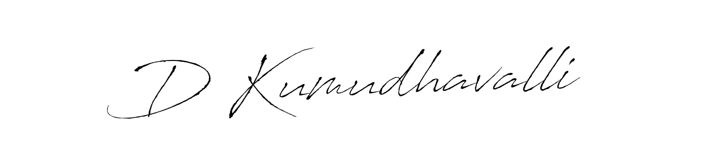 Make a beautiful signature design for name D Kumudhavalli. With this signature (Antro_Vectra) style, you can create a handwritten signature for free. D Kumudhavalli signature style 6 images and pictures png